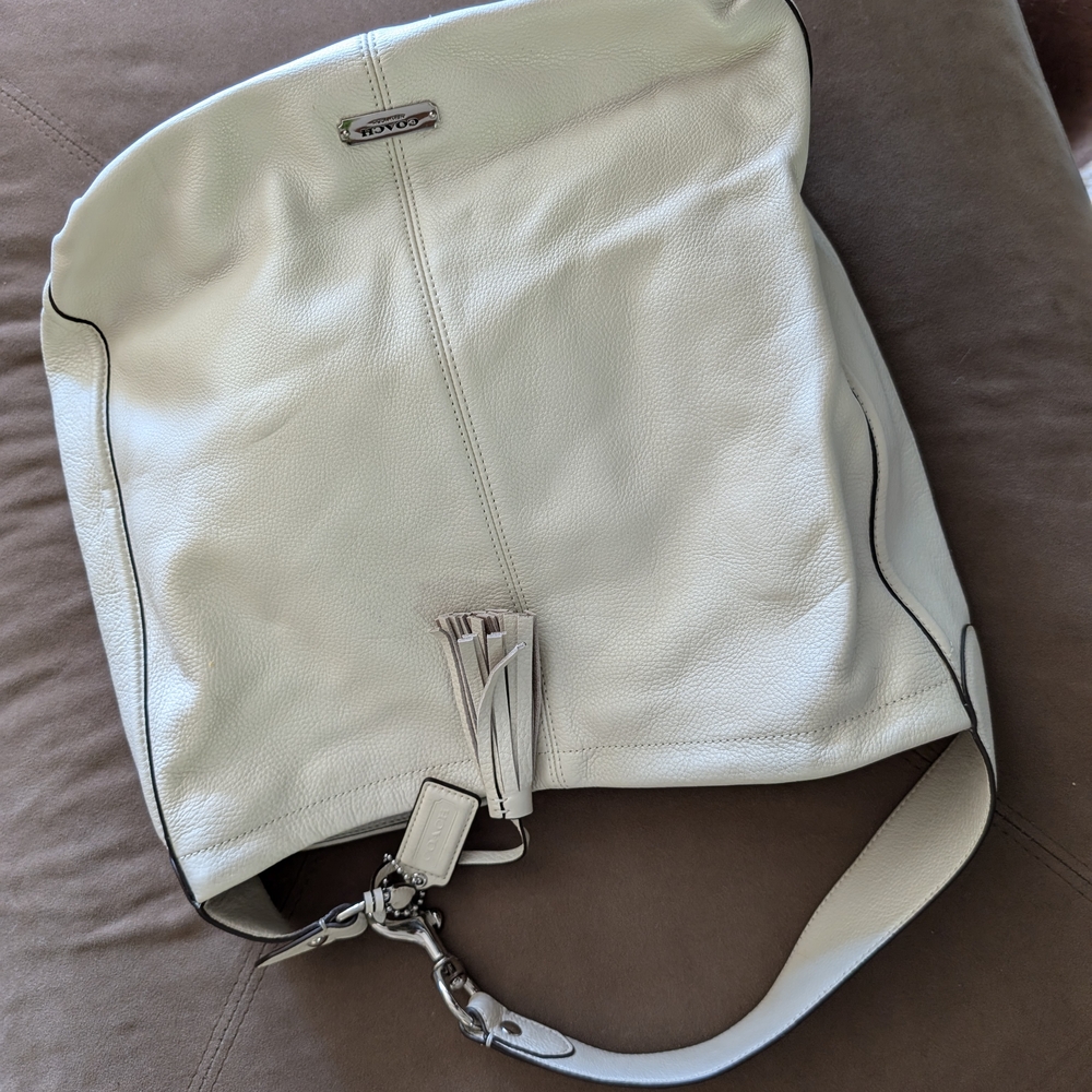 Coach White Leather Women's Bag